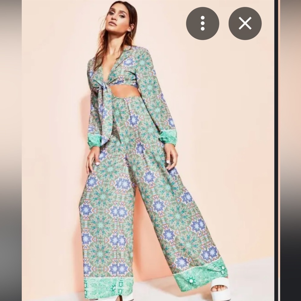 ROYALTY BY MALUMA
Tie-Front Cutout Jumpsuit, size 12